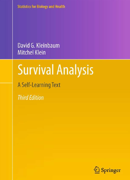 ویرایش سوم کتاب تجزیه و تحلیل بقا اثر کلین با  Survival Analysis  Kleinbaum