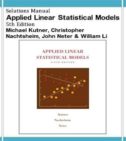 دانلود حل المسائل مدل های آماری خطی کاربردی