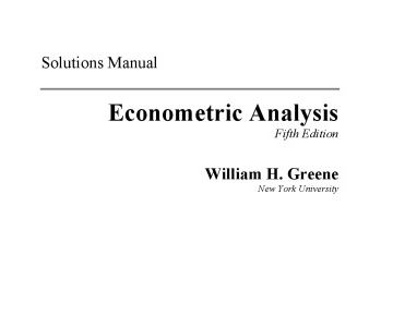 حل المسائل کتاب آنالیز اقتصاد سنجی گرین William Greene