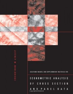 دانلود حل المسائل کتاب اقتصاد سنجی تحلیل داده های مقطعی و داده های تابلویی وولدریج