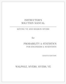 دانلود حل المسائل کتاب آمار و احتمالات رونالد والپل و ریموند مایرز ویرایش هشتم