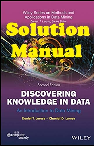دانلود حل المسائل کتاب دانش یابی داده ها دانیل لاروس و چنتال لاروس Daniel Larose