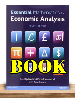 کتاب ریاضیات ضروری برای تحلیل اقتصادی کنات سیدسایتر ویرایش چهارم Knut Sydsaeter