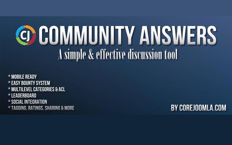Community Answers V4.5.0 - کامپوننت پرسش و پاسخ جوملا