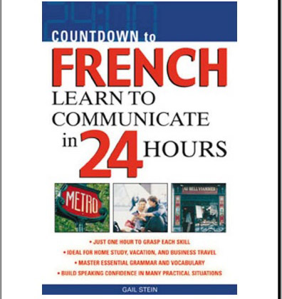 کتاب  شمارش معکوس برای زبان فرانسه-آموزش برقراری ارتباط در 24 ساعت