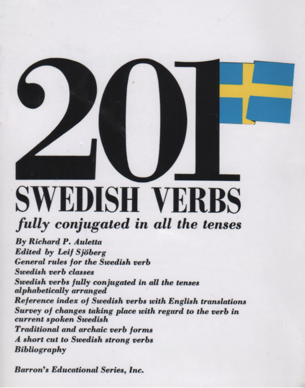 کتاب صرف 201 فعل سوئدی در تمام وجه ها و زمان ها