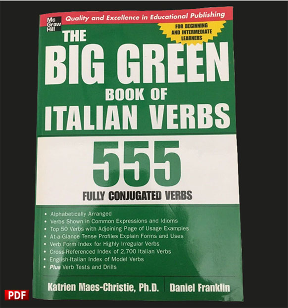 کتاب افعال ایتالیایی - The Big Green Book of Italian Verbs. 555 Fully Conjugated Verbs