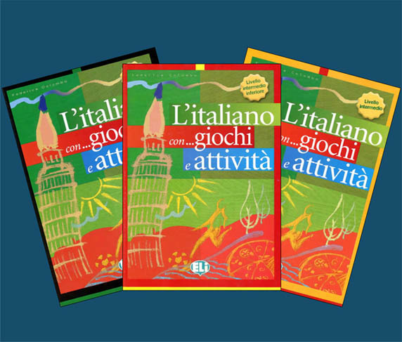 کتاب های Italiano con giochi e attività آموزش ایتالیایی