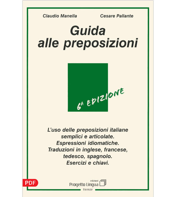 کتاب Guida alle preposizioni راهنمای حروف اضافه در زبان ایتالیایی