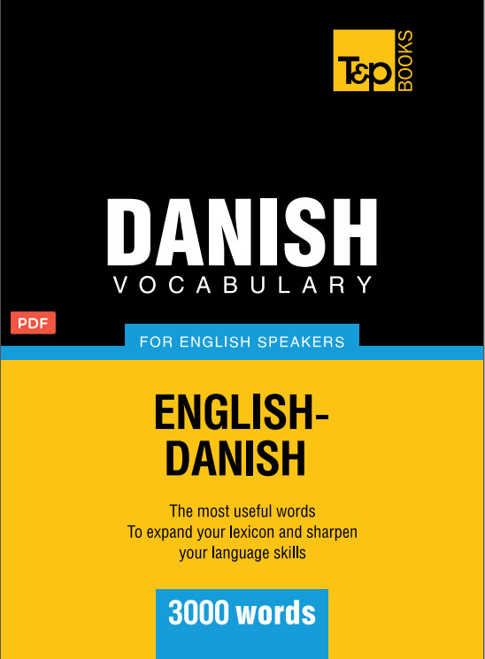 کتاب لغت نامه زبان دانمارکی Danish vocabulary