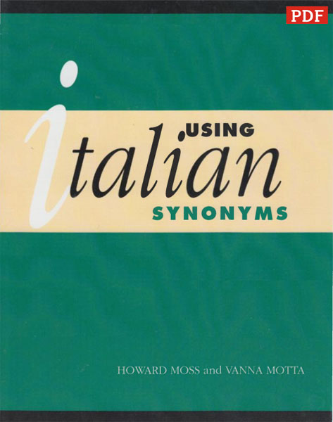 کتاب دیکشنری کلمات مترادف ایتالیایی Using Italian Synonyms