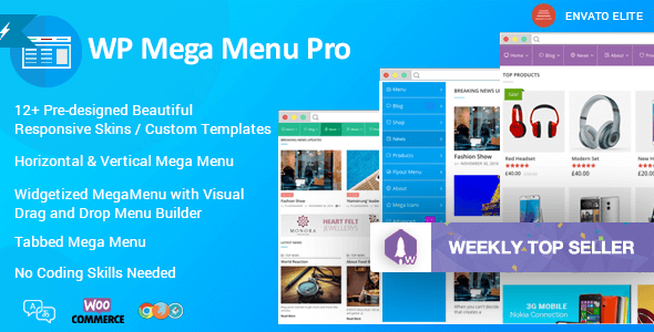 دانلود افزونه WP Mega Menu Pro – مگامنو حرفه ای وردپرس نسخه 1.0.8