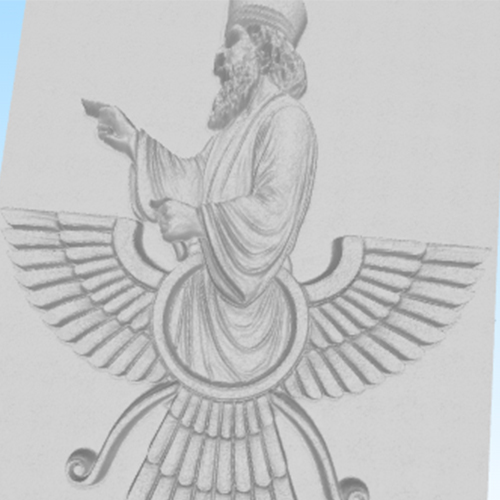 مدل سه بعدی نقش برجسته فروهر