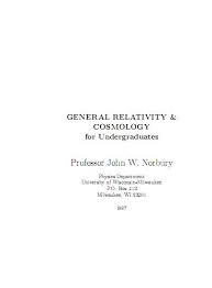 دانلود كتاب  relativity and cosmology for undergraduat  ( نسبيت و اختر فيزيك براي دانشجويان مبتدي)