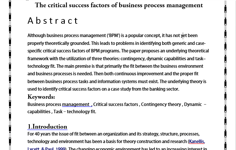 The critical success factors of business process management