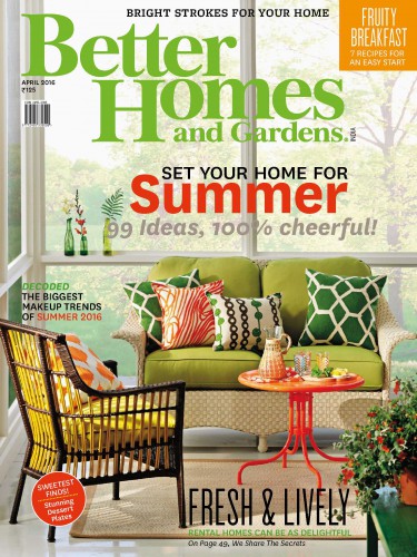 مجله Better Homes & Gardens  آوریل 2016