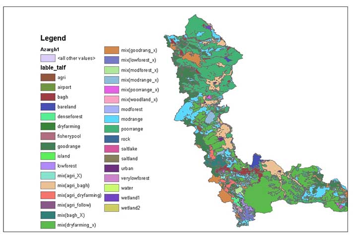 دانلود شیپ فایل (لایه GIS) کاربری ارضی استان آذربایجان غربی