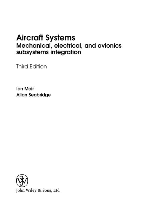 Aircraft systems_ mechanical electrical and avionics subsystems integration-Wiley 2008