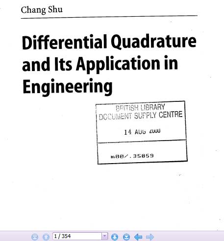 کتاب Differential Quadrature and Its Application in Engineering تالیف chang shu