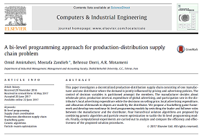 A bi-level programming approach for production-distribution supply chain problem