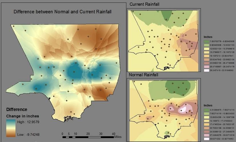 دانلود پاورپوینت اجرای درونیابی کریجینگ در محیط نرم‌افزار ArcGIS