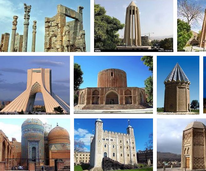 دانلود پاورپوینت آرامگاه‌ها و بناهای معروف ایران
