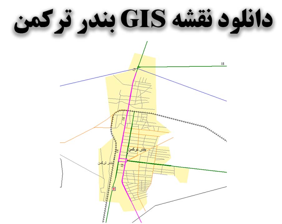 دانلود نقشه GIS شهر بندر ترکمن