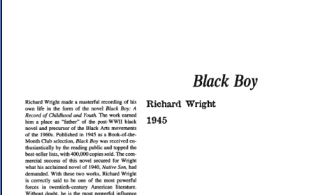 نقد رمان Black Boy by Richard Wright