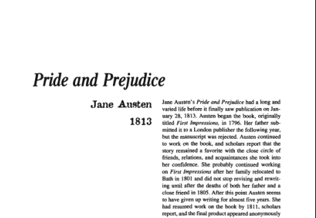 نقد رمان Pride and Prejudice by Jane Austen