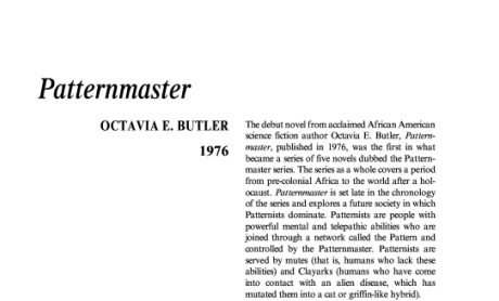 نقد رمان Patternmaster by Octavia E. Butler