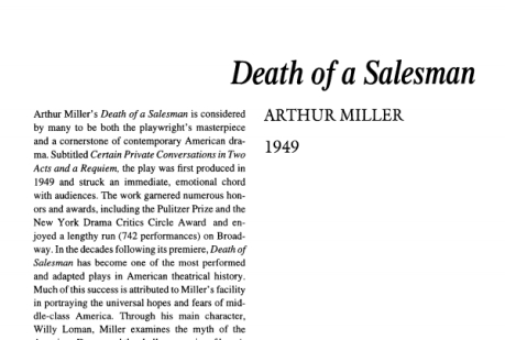 نقد نمایشنامه Death of a Salesman by Arthur Miller
