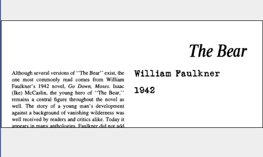 نقد داستان کوتاه The Bear by William Faulkner