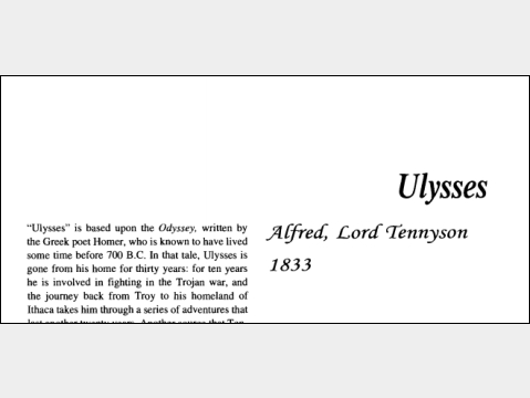 نقد شعر Ulysses by Alfred Lord Tennyson