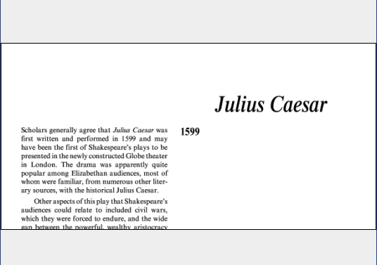 نقد نمایشنامه Julius Caesar by William Shakespeare