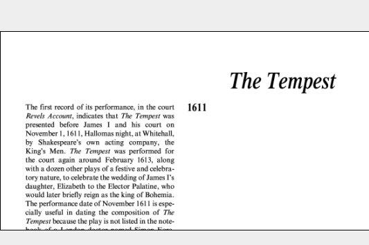 نقد نمایشنامه The Tempest by William Shakespeare