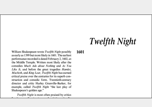 نقد نمایشنامه Twelfth Night by William Shakespeare