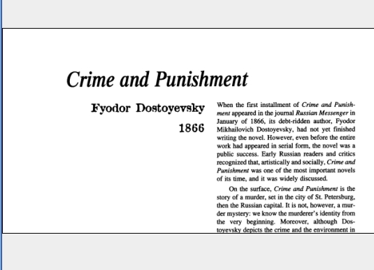 نقد رمان Crime and Punishment by Fyodor Dostoyevsky