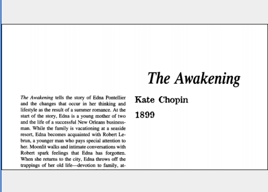 نقد رمان The Awakening by Kate Chopin