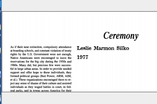 نقد رمان Ceremony by Leslie Marmon Silko
