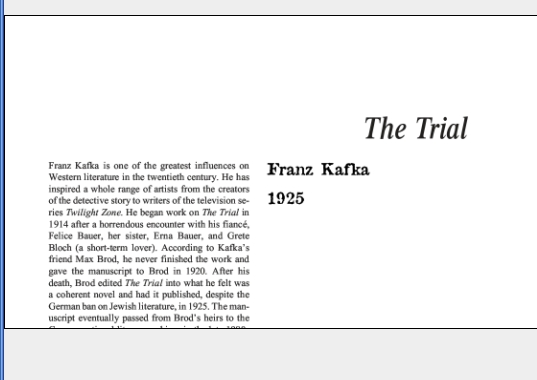 نقد رمان The Trial by Franz Kafka