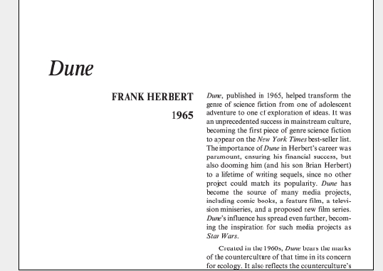 نقد رمان Dune by Frank Herbert