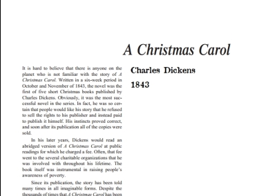 نقد رمان A Christmas Carol by Charles Dickens