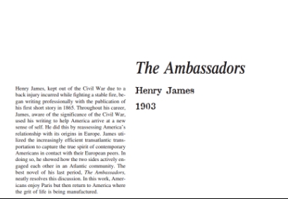 نقد رمان The Ambassadors by Henry James
