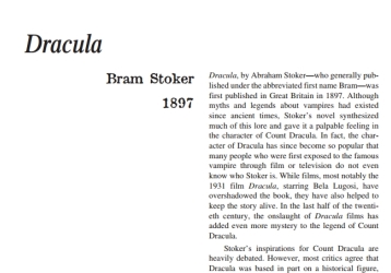 نَقدِ رُمانِ Dracula by Bram Stoker