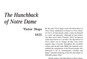 نَقدِ رُمانِ The Hunchback of Notre-Dame by Victor Hugo