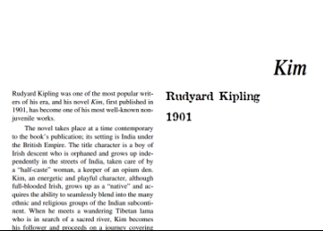 نَقدِ رُمانِ Kim by Rudyard Kipling