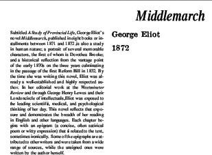 نَقدِ رُمانِ Middlemarch by George Eliot