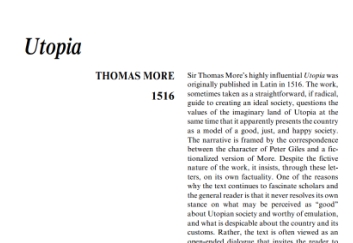 نَقدِ رُمانِ Utopia by Thomas More