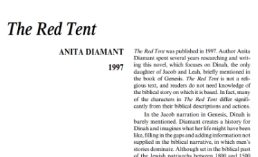نَقدِ رُمانِ The Red Tent by Anita Diamant