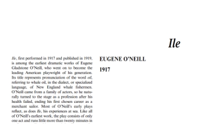 نقد نمایشنامه Ile by Eugene O’Neill